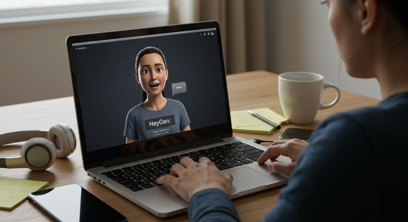 Como o HeyGen cria vídeos com avatar e voz realista usando IA