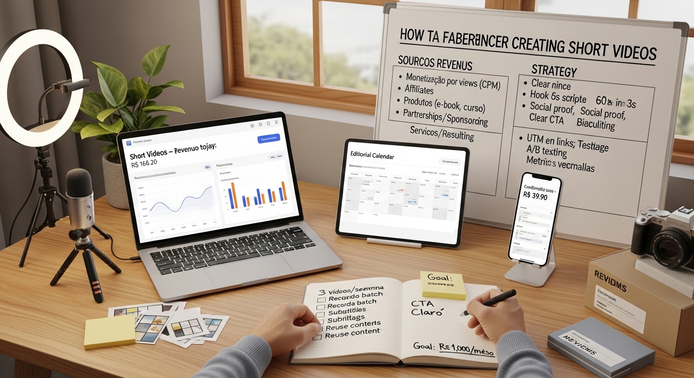 Como Ganhar Dinheiro criando Vídeos Curtos
