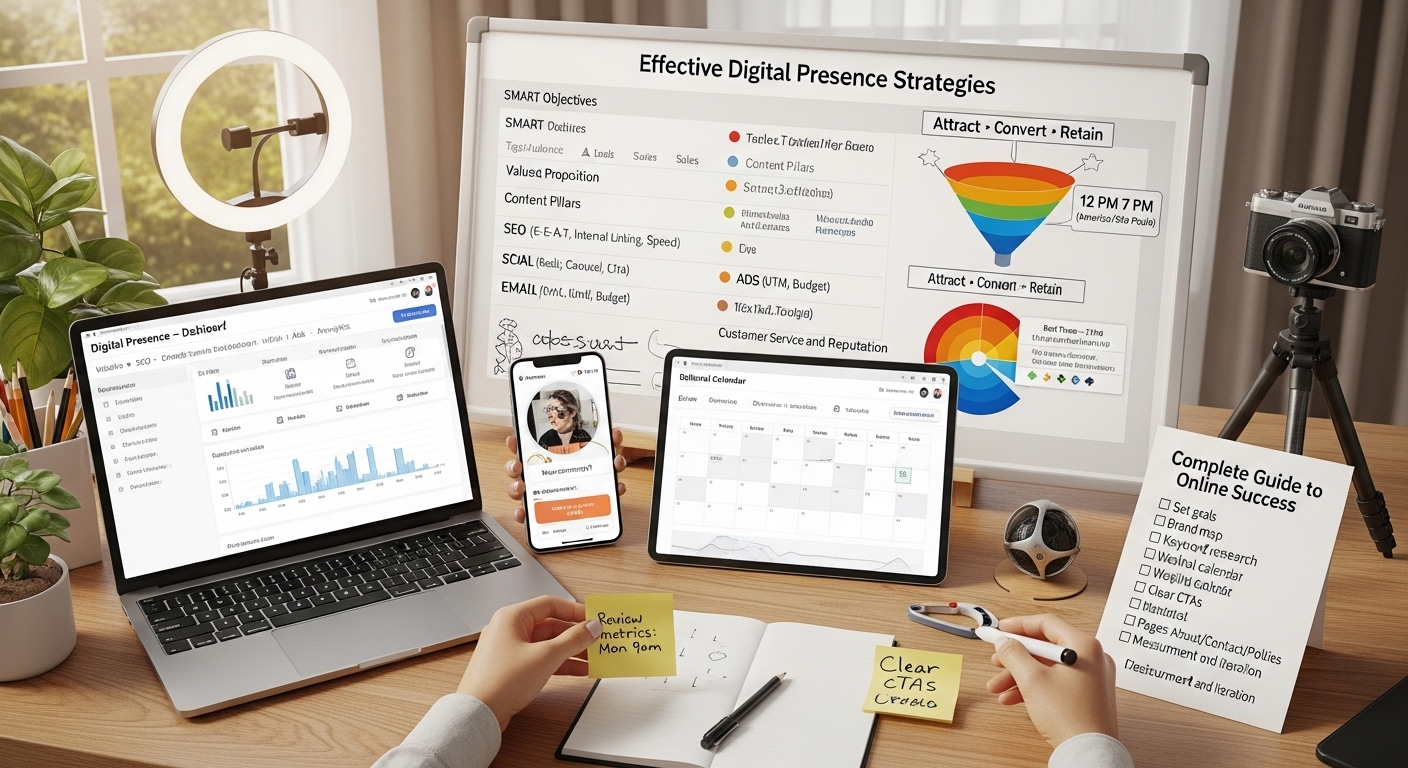 Estratégias Eficazes de Presença Digital: Guia Completo
