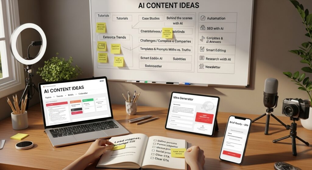 Ideias de Conteúdo Com Inteligência Artificial